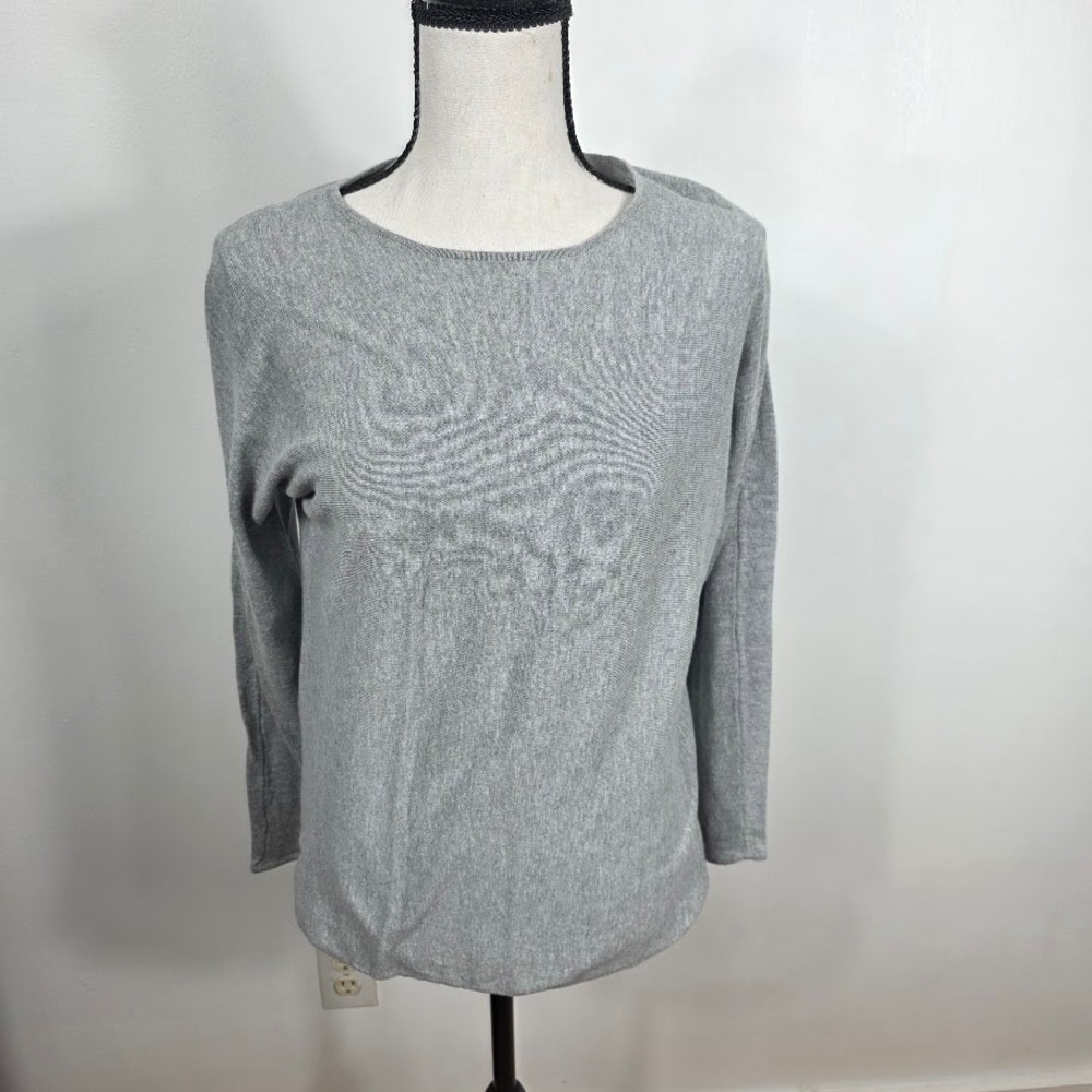 MICHAEL Michael Kors Women Gray Crew Neck‎ Long Sleeve Sweater Top Small